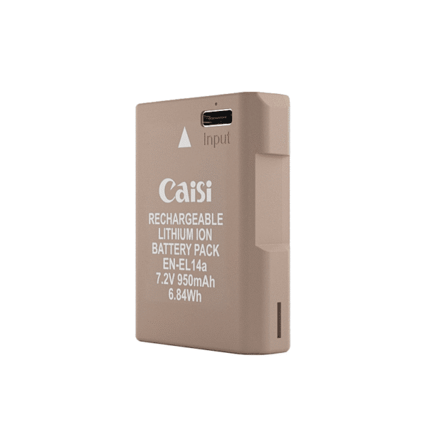 Caisi EN-EL14a Rechargeable Li-ion Battery with Type-C Fast Charging - Image 3