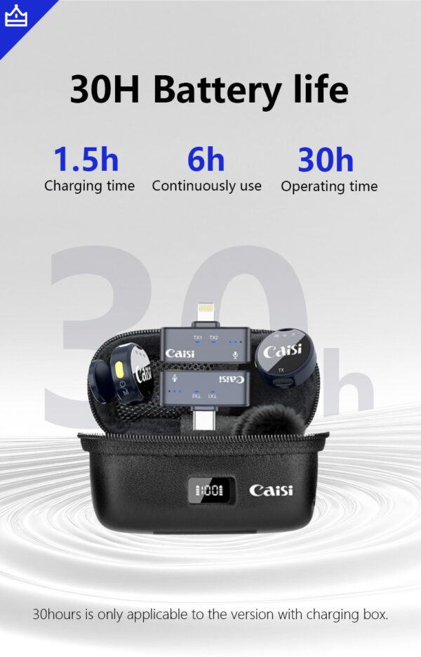 Caisi Mic One – Lightweight Wireless Microphone for Smartphones - Image 5