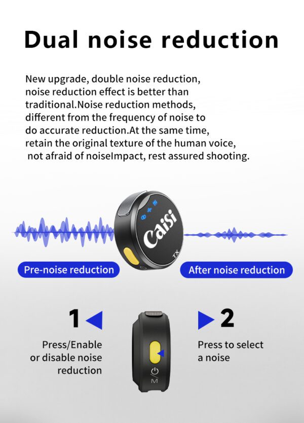 Caisi Mic One – Lightweight Wireless Microphone for Smartphones - Image 6