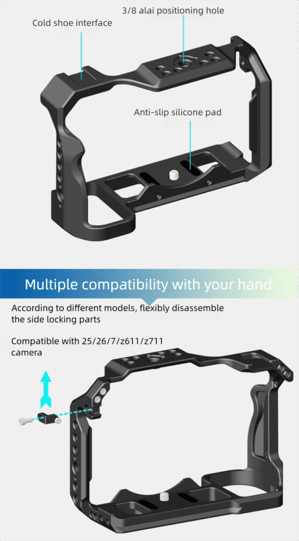 Camera Cage Kit for Nikon Z5/Z6/Z7/Z6II/Z7II