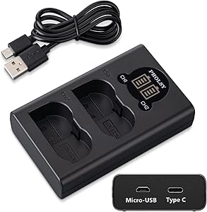 Charger for Canon LP-E6 Batteries